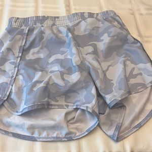 All in motion blue camo print size large Athletic shorts.